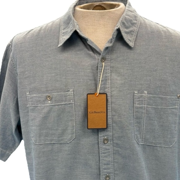 G.H. Bass & Co. Blue Casual Button Down Shirt - Picture 2 of 11